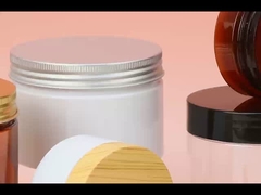 Vasetto cosmetico in PET trasparente personalizzato con coperchio a vite