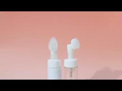 Pulito cosmetico per la pulizia del viso 100 ml, 150 ml, 200 ml bottiglia di plastica bianca trasparente con pompa di schiuma