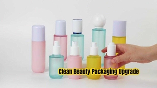 Bottiglie cosmetiche moderne in PETG satinato