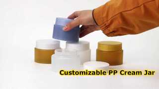 Barattolo di crema leggero in PP - Barattolo cosmetico in plastica personalizzabile con materiale PP per uso alimentare per Skincar
