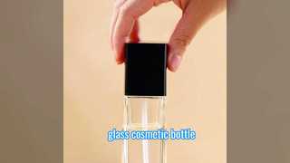 Bottiglia cosmetica in vetro | Confezione di lusso per bottiglie di lozione in vetro e vasetti di crema