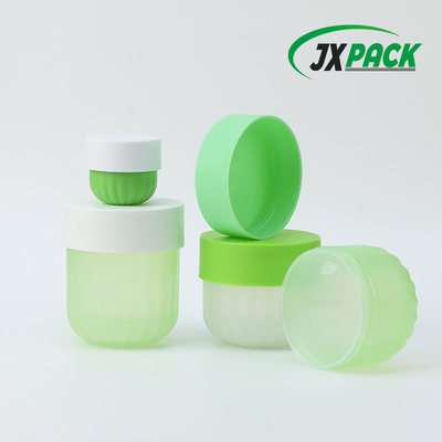 Vaso di crema cosmetica a prova di perdite personalizzabile con cupola dorata