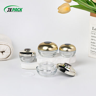 Barattolo in vetro ecologico personalizzabile a prova di perdite per packaging cosmetico di lusso